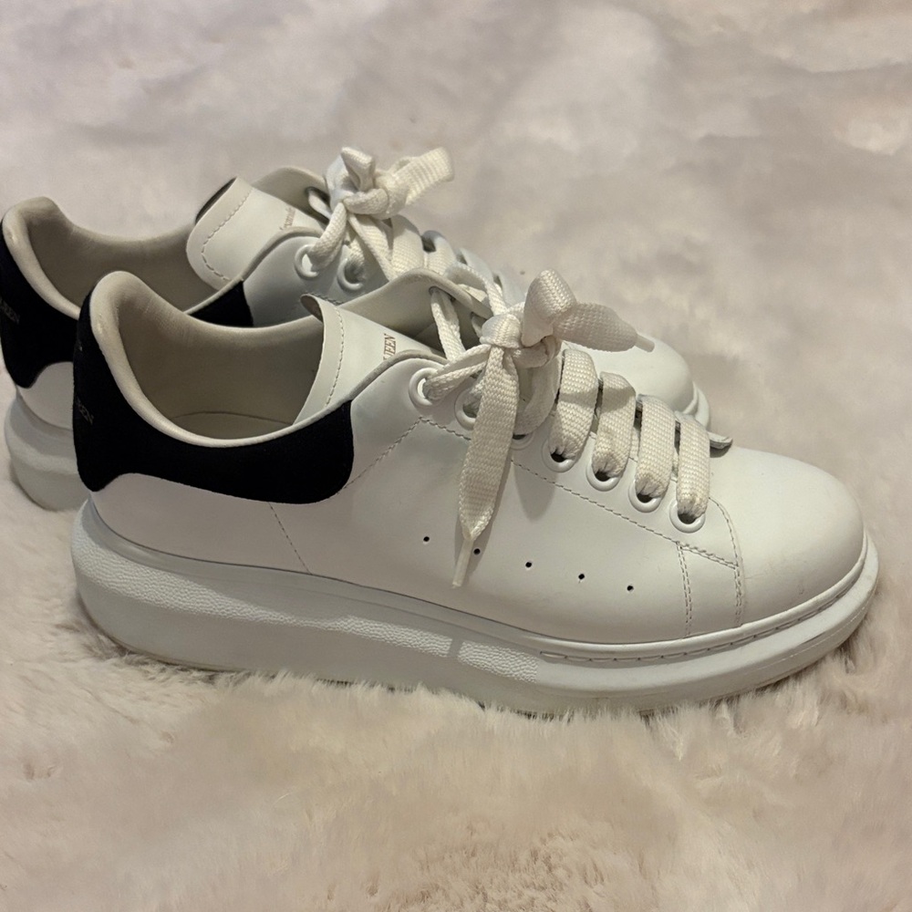 Alexander McQueen White and Black Sneakers